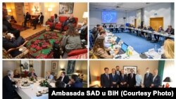 Matthew Palmer i Angelina Eichhorst s političkim liderima u Bosni i Hercegovini, 29. oktobar 2021.