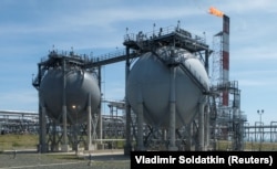 Uzina de lichefiere a hazului operată de Sahalin Energy la Prigorodnoie, pe insula Sahalin din Oceanul Pacific, Rusia, 15 iulie 2021