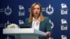 Italijanska premijerka Giorgia Meloni govori na konferenciji za novinare u Tripoliju 28. januara.