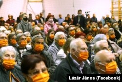 Lázár János kampánygyűlése Hódmezővásárhelyen 2022. február 10-én