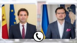 Nicu Popescu (stânga) și Dmitro Kuleba (dreapta)