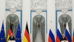 Германскиот канцелар Олаф Шолц и рускиот претседател Владимир Путин