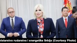 Ministarka rudarstva i energetike Zorana Mihajlović sa predstavnicima kineske kompanije Ziđin, februar 2022.