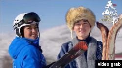 Скриншот видео, показанного на одном из госканалов Китая, где показывают рекламный Синьцзян