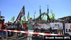 Mi Hazánk ellendemonstráció a Pride-on