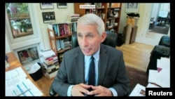 Anthony Fauci (Entoni Fauči) direktor američkog Nacionalnog instituta za alergije i zarazne bolesti, tokom on-line svedočenja senatskom Odboru za zdravstvo 12. maja 2020. 