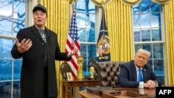 Илон Маск и Дональд Трамп в Белом доме