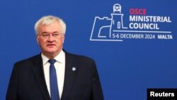 Украинскиот министер за надворешни работи Андриј Сибиха на 31. самит на ОБСЕ, Та'Кали, Малта, 5 декември 2024
