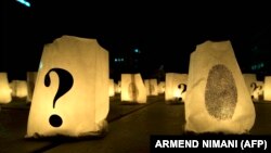 Një aksion i ndërmarrë në Prishtinë për personat e pagjetur, më 26 prill 2013