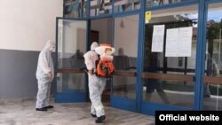 Дезинфекција во Тетово.