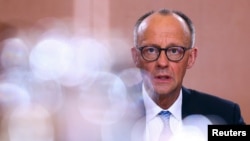 Njemački kancelar Friedrich Merz na prvom sastanku novog kabineta u Berlinu, 6. maj 2025. 