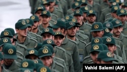 Iranska Islamska revolucionarna garda na ceremoniji obilježavanja 40. godišnjice Islamske revolucije u Tehranu (11. februar 2019).
