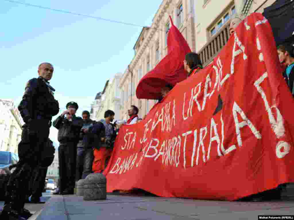 Protesti protiv neoliberalnog kapitalizma, Sarajevo, 15. oktobar 2011
