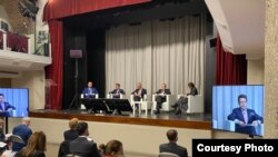 Konferencija na visokom nivou u organizaciji Fondacije NATO odbrambenog koledža
ove godine bila je posvećena perspektivi Zapadnog Balkana u svetlu evropskih i evroatlantskih integracija, Rim, 28. septembar 2020. 