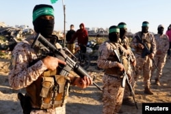 Бойцы ХАМАС в секторе Газа по время одного из перемирий. Февраль 2025 года