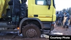 На полигоне в Шиесе