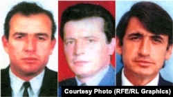 Mark, Pashk i Pjeter Abazi (Krasnići), braća i stric Ljuša Krasnićija, pronađeni u masovnoj grobnici u Batajnici, a ubijeni u masakru u Meji, fotoarhiv