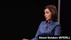 Presedinta Maia Sandu, in studioul Europei Libere, Chisinau, 3Mart2021