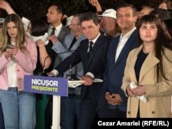 Candidatul independent Nicușor Dan, discurs după anunțarea rezultatelor exit poll în seara primului tur al alegerilor prezidențiale. 4 mai 2025.