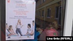 Anunț al spectacolului prezentat la Tiraspol 