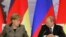 Ангела Меркель, канцлер Німеччини та Володимир Путін, президент Росії