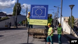 Rekonstrukcija mosta na Ibru, Mitrovica, 2015.