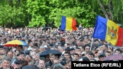 La demonstrația de duminică de la Chișinău