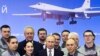 Preşedintele Vladimir Putin a asistat la un zbor demonstrativ al noului bombardier rusesc T-160 „Piotr Deinekin”