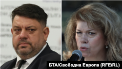 Колаж със снимки на лидера на БСП Атанас Зафиров и вицепрезидентката Илияна Йотова