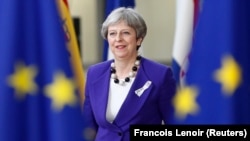 Kryeministrja britanike, Theresa May.