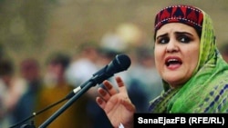 FILE: Sanna Ejaz, a female leader of the Pashtun Tahafuz (Protection) Movement, or PTM, decided to lodge a formal police complaint after receiving threats.