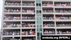 Фотографија од вчерашните протести во главниот град на Белорусија, Минск (6 септември, 2020)