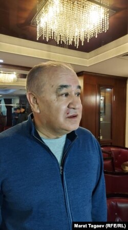 Омурбек Текебаев после нападения.