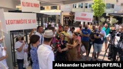 Protest ugostitelja u Podgorici (9. avgust 2021.)