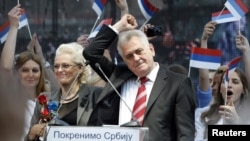 Tomislav Nikolić na predizbornom skupu