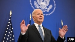 Joe Biden sosind la Departamentul de Stat de la Washington ca să-și țină ultimul discurs de politică externă din mandat - 13 ianuarie, 2025. 
