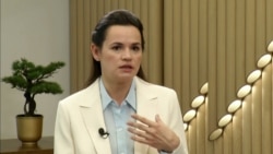 Tsikhanouskaya Says She's Nothing To Ask Putin, Except To 'Respect Our Sovereignty'