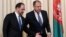 Министр иностранных дел России Сергей Лавров и министр иностранных дел Афганистана Cалохиддин Раббани (слева). Москва, 7 февраля 2017 года.
