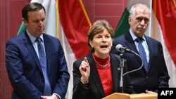 Američki senatori u Ambasadi SAD-a u Budimpešti, 18. 2. 2024.