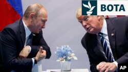 Presidenti amerikan, Donald Trump (majtas), dhe homologu i tij rus, Vladimir Putin. Fotografi nga arkivi.