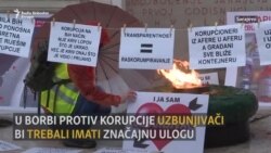 Protest uzbunjivača u Sarajevu