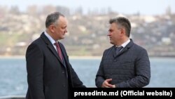 Igor Dodon și Vadim Krasnoselski, la Holercani, 30 martie 2017