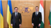 Szijjártó Péter és Dmitro Kuleba ukrán külügyminiszter Kijevben 2021. január 27-én