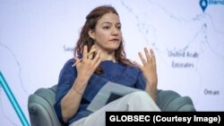 Eleonora Tafuro Ambrosetti, 14. juni 2025. tokom GLOBSEC Foruma u Pragu