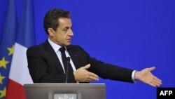 Францускиот претседател, Никола Саркози. 