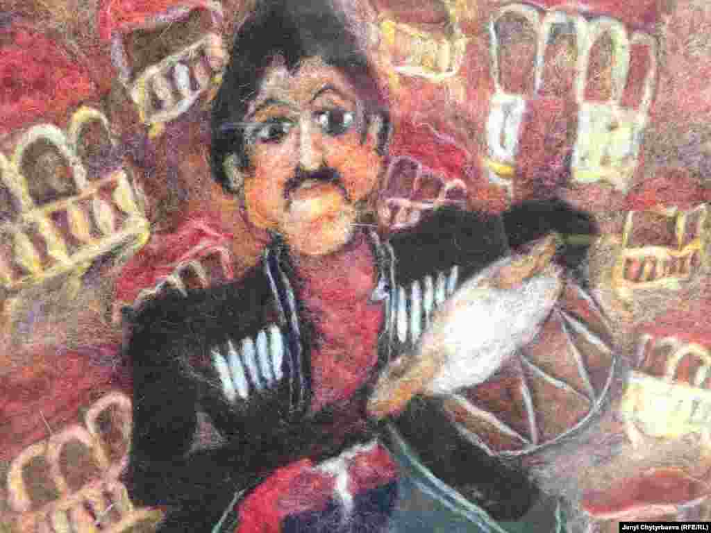 Войлочная картина из местной галереи