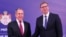 Serbia -- Russian foreign minister Sergey Lavrov and Serbian president Aleksandar Vucic, in Belgrade, June 18, 2020.