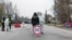  UKRAINE — Сoronavirus Quarantine Checkpoint at the entrance to the city of Uman. Uman,April 10, 2020