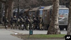 Руските сили го окупираа украинскиот град Херсон од почетокот на март. (фотографија од датотека)