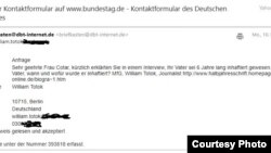 Solicitare către Joana Cotar